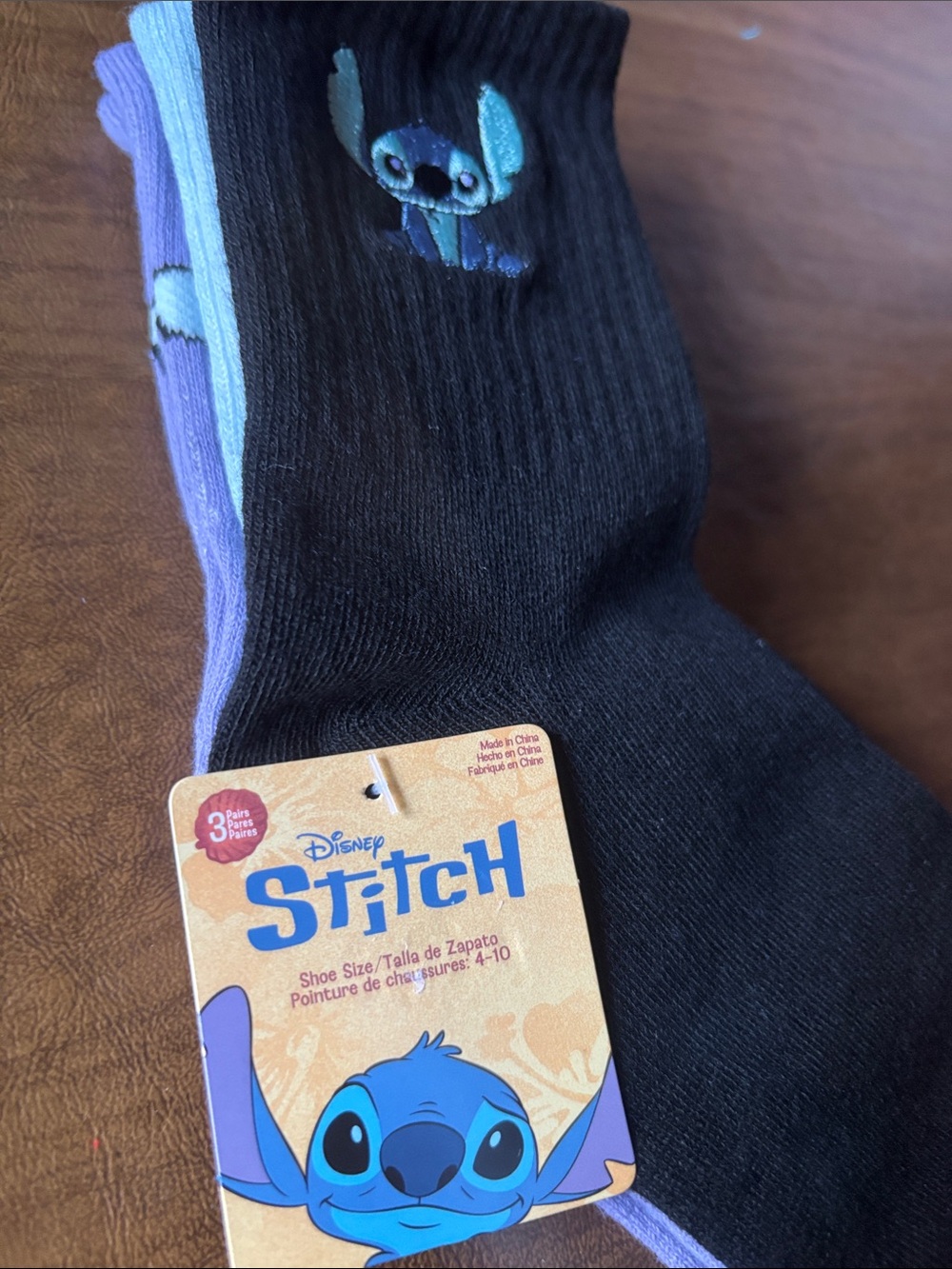 Disney Stitch unisex crew socks (3-Pack)